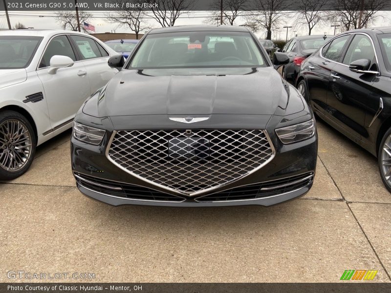 Vik Black / Black/Black 2021 Genesis G90 5.0 AWD