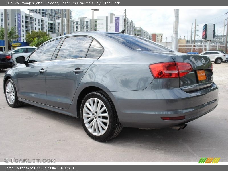 Platinum Gray Metallic / Titan Black 2015 Volkswagen Jetta SE Sedan