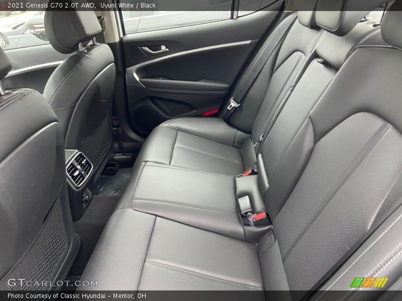 Rear Seat of 2021 G70 2.0T AWD