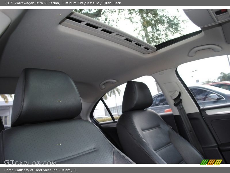 Sunroof of 2015 Jetta SE Sedan