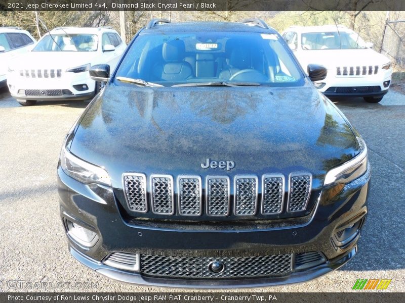 Diamond Black Crystal Pearl / Black 2021 Jeep Cherokee Limited 4x4