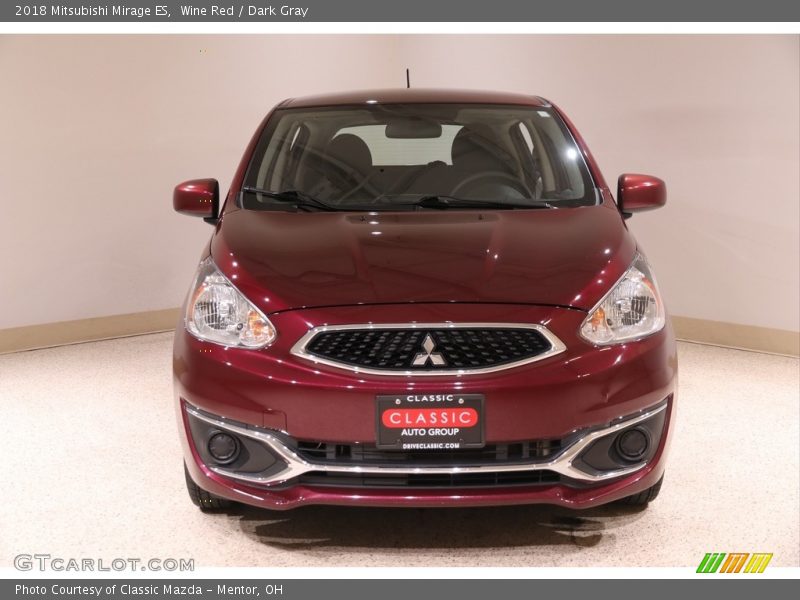 Wine Red / Dark Gray 2018 Mitsubishi Mirage ES