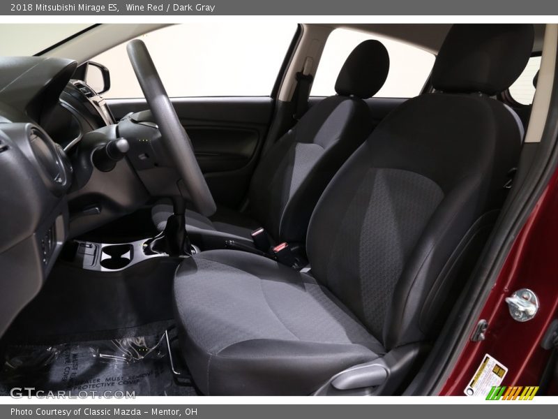 Wine Red / Dark Gray 2018 Mitsubishi Mirage ES