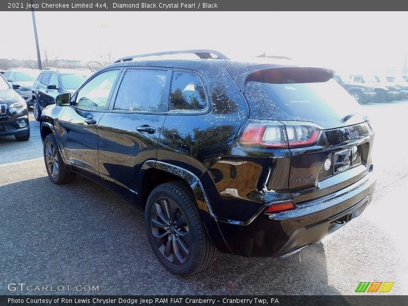 Diamond Black Crystal Pearl / Black 2021 Jeep Cherokee Limited 4x4