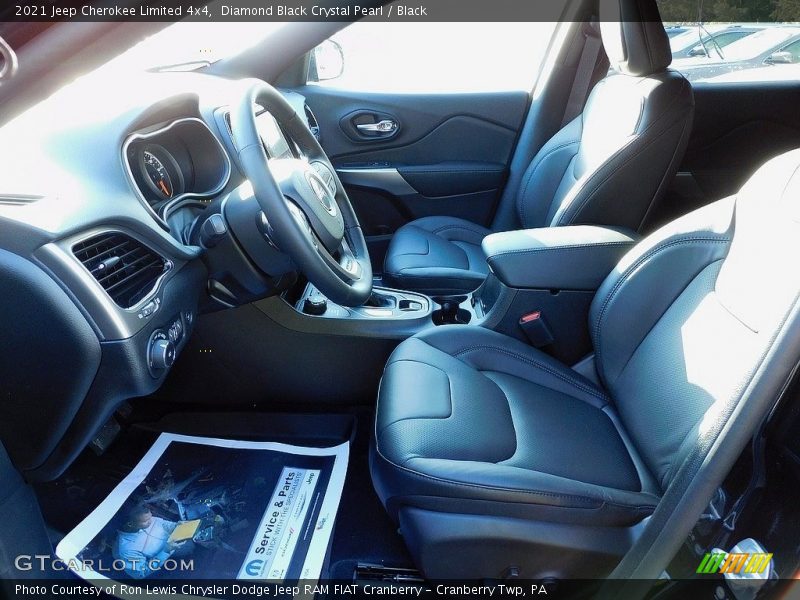 Diamond Black Crystal Pearl / Black 2021 Jeep Cherokee Limited 4x4
