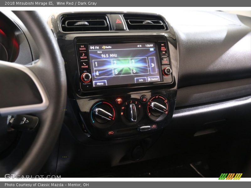 Wine Red / Dark Gray 2018 Mitsubishi Mirage ES