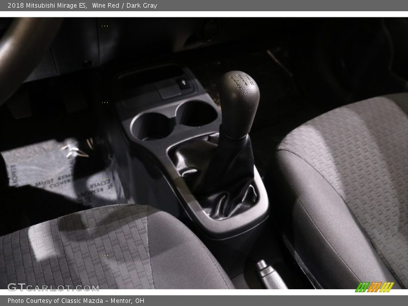 Wine Red / Dark Gray 2018 Mitsubishi Mirage ES