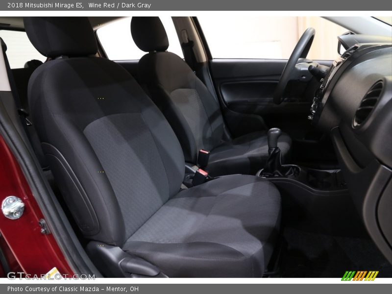 Wine Red / Dark Gray 2018 Mitsubishi Mirage ES