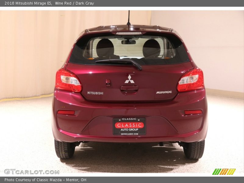 Wine Red / Dark Gray 2018 Mitsubishi Mirage ES