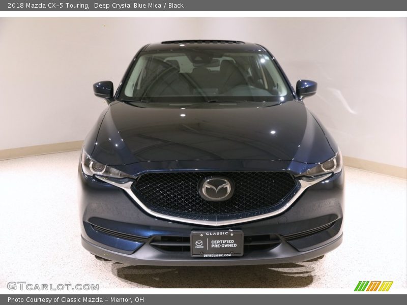Deep Crystal Blue Mica / Black 2018 Mazda CX-5 Touring