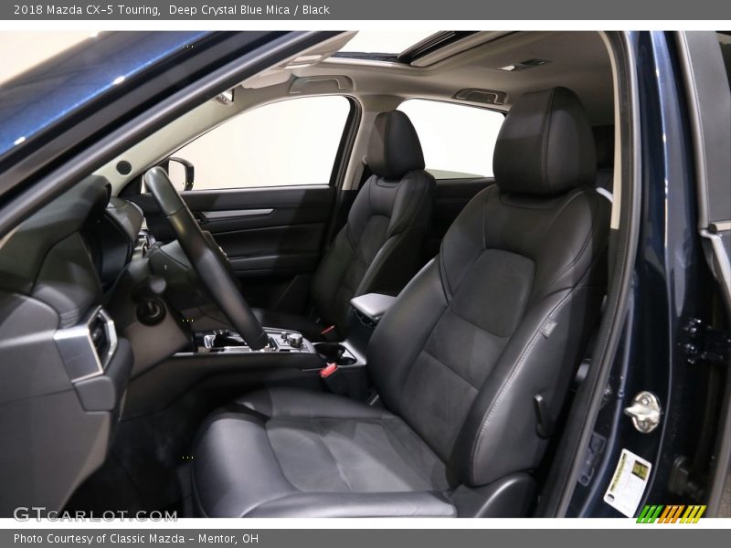 Deep Crystal Blue Mica / Black 2018 Mazda CX-5 Touring