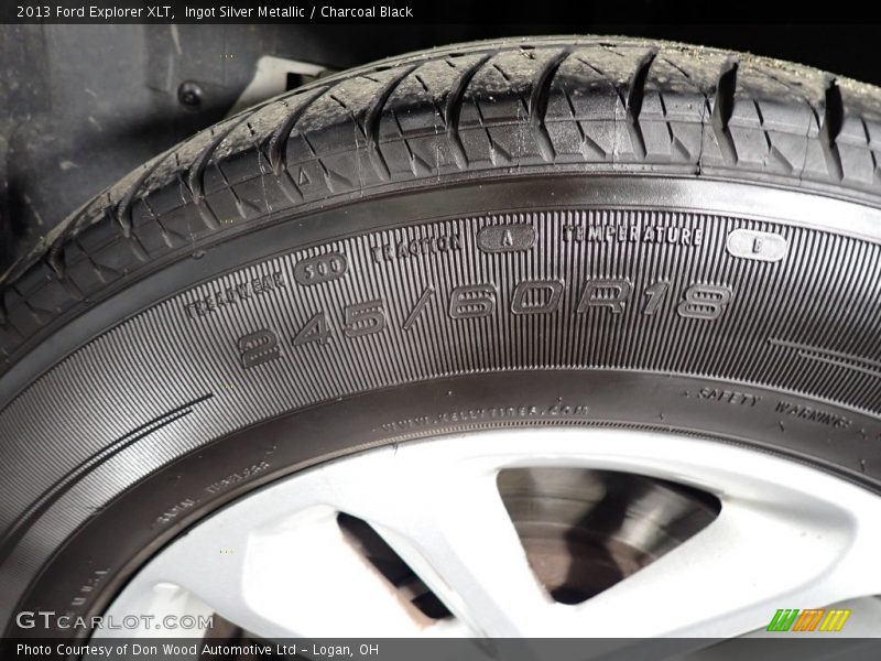 Ingot Silver Metallic / Charcoal Black 2013 Ford Explorer XLT