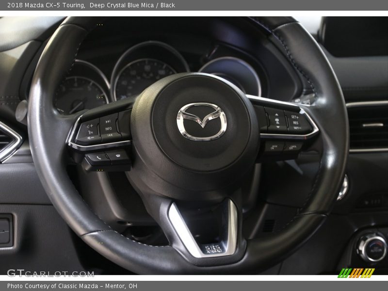Deep Crystal Blue Mica / Black 2018 Mazda CX-5 Touring