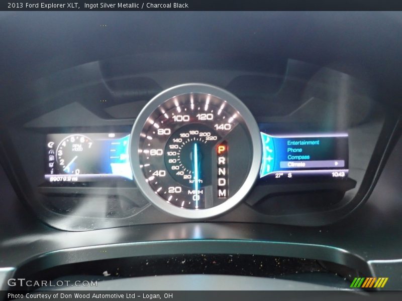 Ingot Silver Metallic / Charcoal Black 2013 Ford Explorer XLT