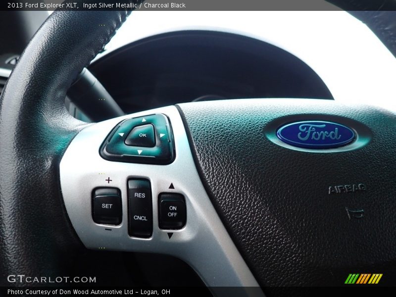 Ingot Silver Metallic / Charcoal Black 2013 Ford Explorer XLT