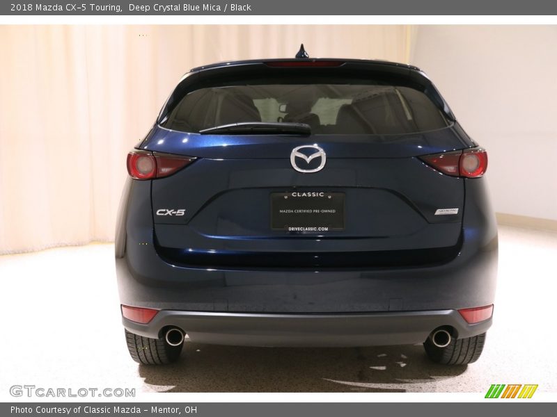 Deep Crystal Blue Mica / Black 2018 Mazda CX-5 Touring