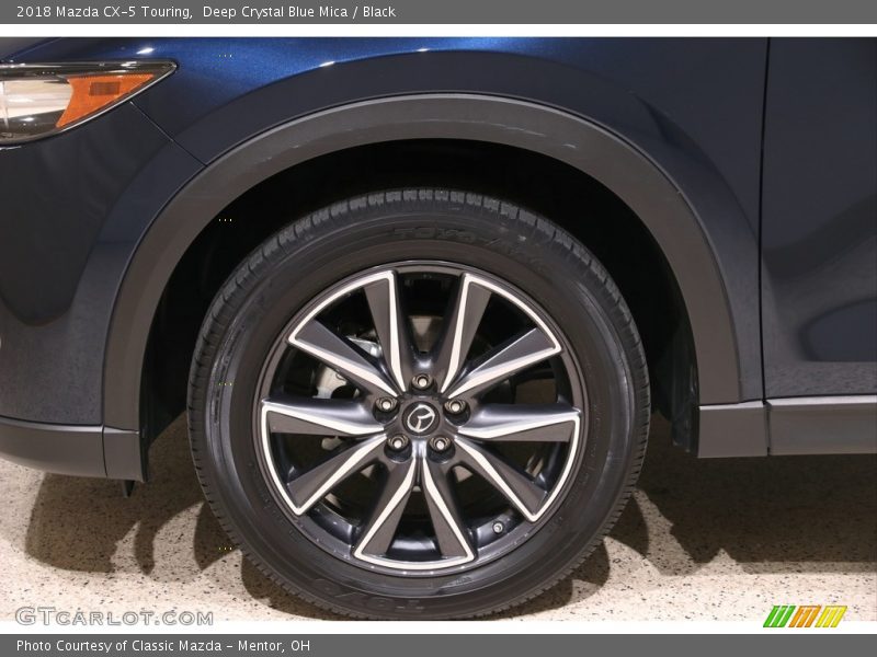 Deep Crystal Blue Mica / Black 2018 Mazda CX-5 Touring