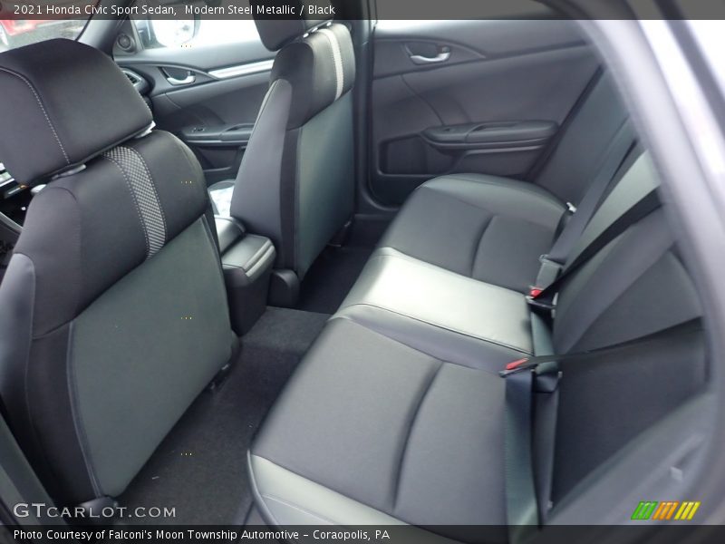 Modern Steel Metallic / Black 2021 Honda Civic Sport Sedan