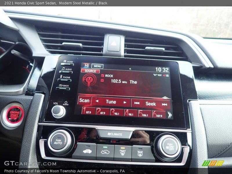 Modern Steel Metallic / Black 2021 Honda Civic Sport Sedan