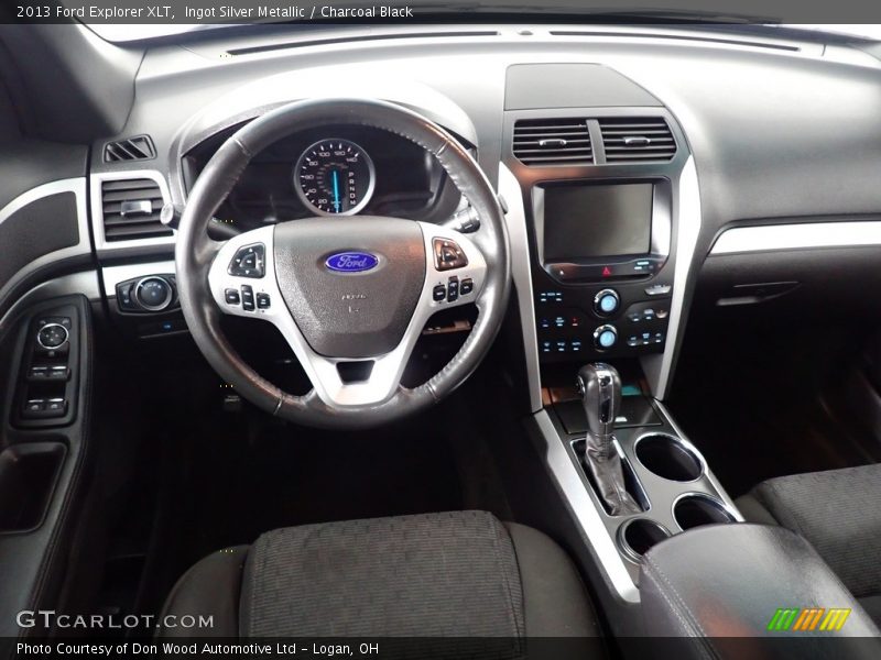 Ingot Silver Metallic / Charcoal Black 2013 Ford Explorer XLT