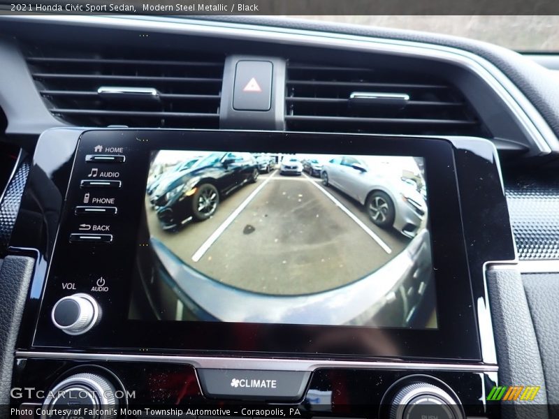 Modern Steel Metallic / Black 2021 Honda Civic Sport Sedan
