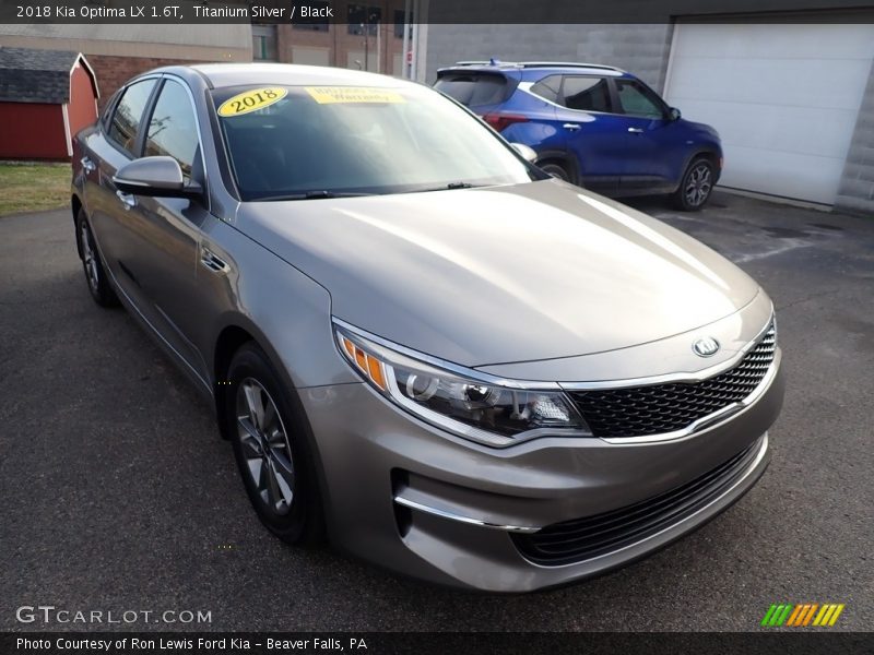 Titanium Silver / Black 2018 Kia Optima LX 1.6T