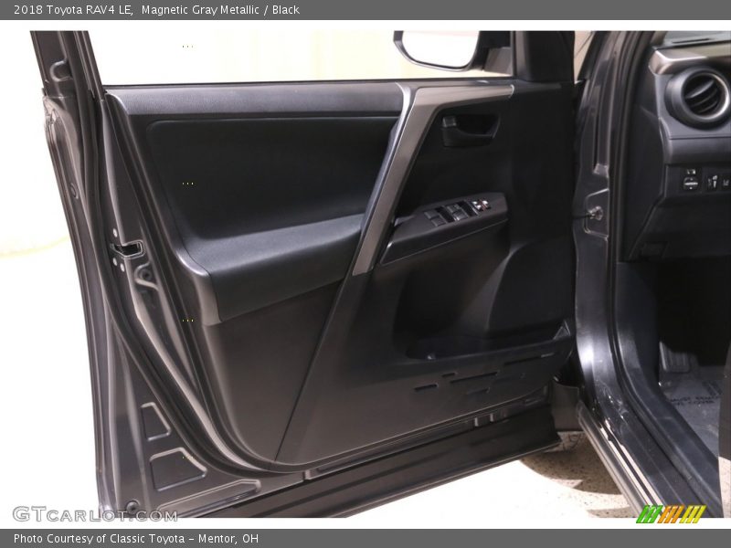 Magnetic Gray Metallic / Black 2018 Toyota RAV4 LE