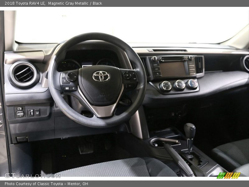 Magnetic Gray Metallic / Black 2018 Toyota RAV4 LE