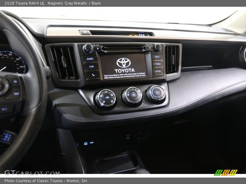 Magnetic Gray Metallic / Black 2018 Toyota RAV4 LE