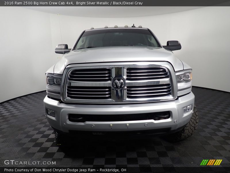 Bright Silver Metallic / Black/Diesel Gray 2016 Ram 2500 Big Horn Crew Cab 4x4