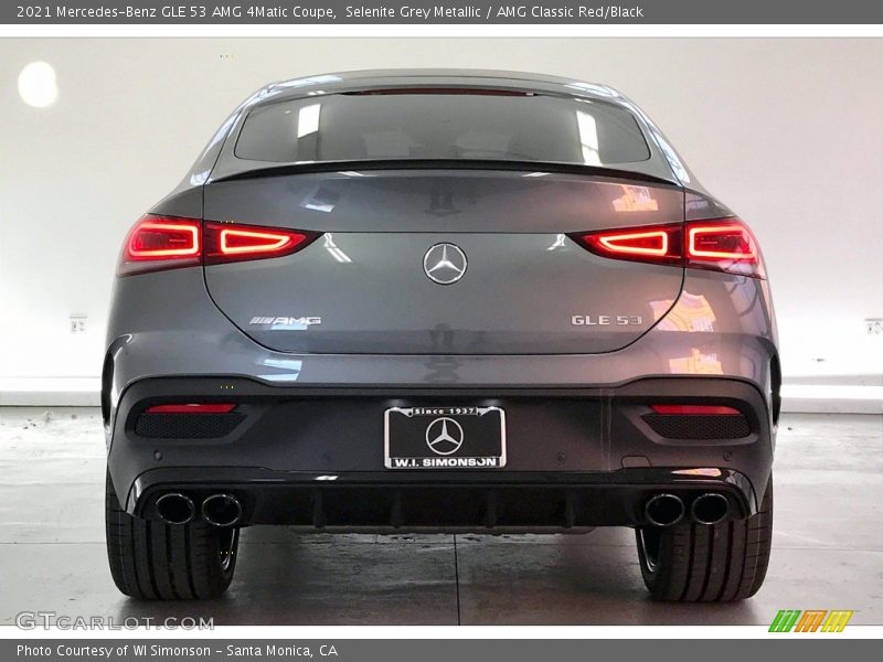 Selenite Grey Metallic / AMG Classic Red/Black 2021 Mercedes-Benz GLE 53 AMG 4Matic Coupe