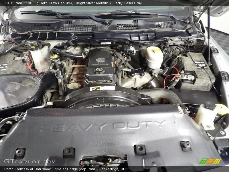  2016 2500 Big Horn Crew Cab 4x4 Engine - 6.7 Liter OHV 24-Valve Cummins Turbo-Diesel Inline 6 Cylinder