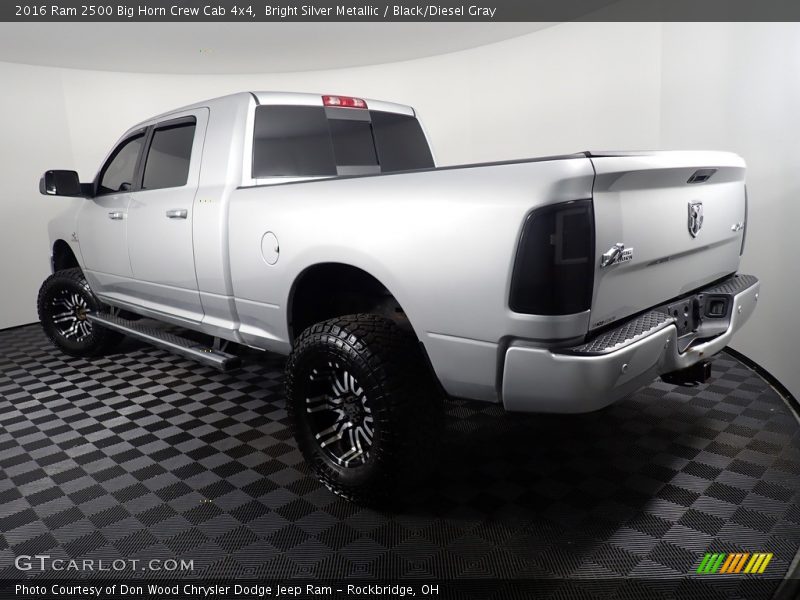 Bright Silver Metallic / Black/Diesel Gray 2016 Ram 2500 Big Horn Crew Cab 4x4