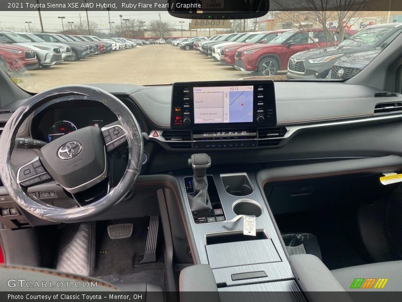 Ruby Flare Pearl / Graphite 2021 Toyota Sienna XSE AWD Hybrid
