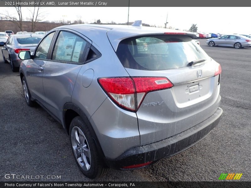 Lunar Silver Metallic / Gray 2021 Honda HR-V LX AWD