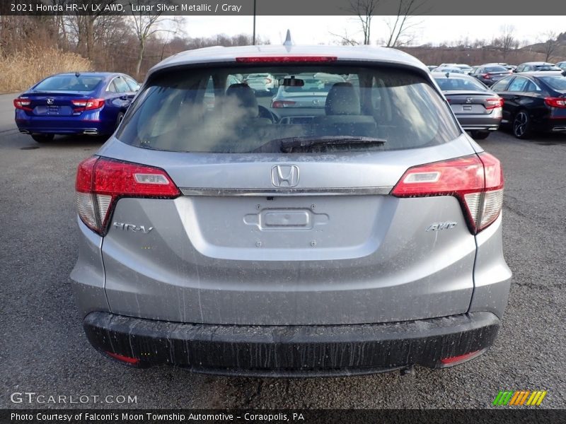 Lunar Silver Metallic / Gray 2021 Honda HR-V LX AWD