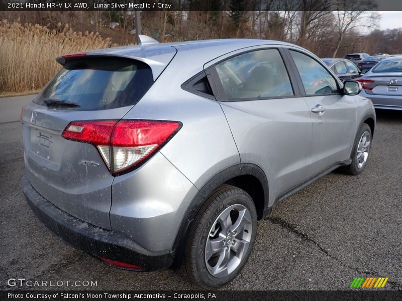 Lunar Silver Metallic / Gray 2021 Honda HR-V LX AWD