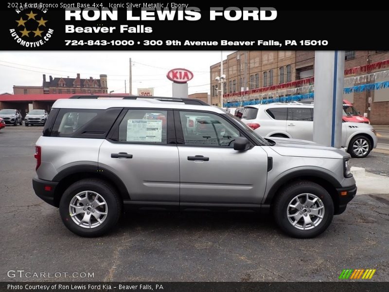 Iconic Silver Metallic / Ebony 2021 Ford Bronco Sport Base 4x4