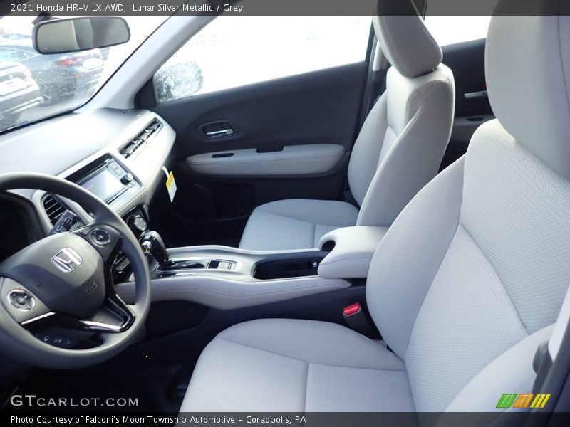 Lunar Silver Metallic / Gray 2021 Honda HR-V LX AWD