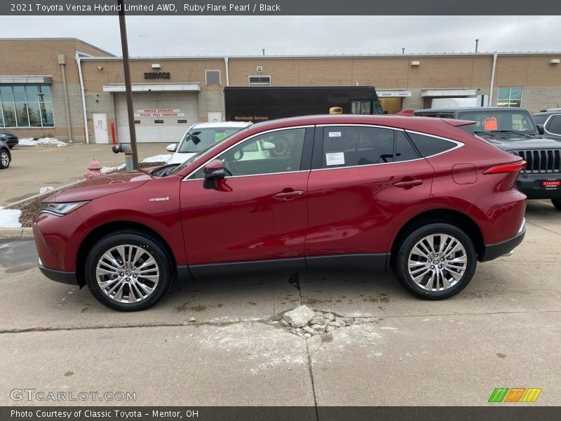  2021 Venza Hybrid Limited AWD Ruby Flare Pearl