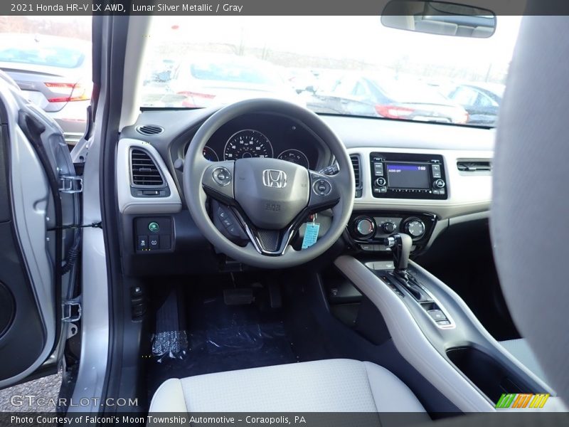 Lunar Silver Metallic / Gray 2021 Honda HR-V LX AWD