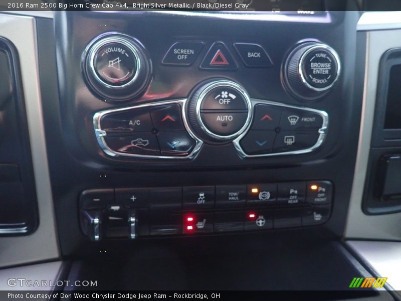 Controls of 2016 2500 Big Horn Crew Cab 4x4