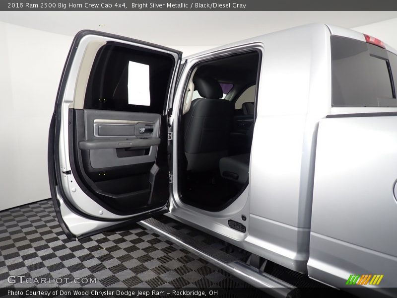 Bright Silver Metallic / Black/Diesel Gray 2016 Ram 2500 Big Horn Crew Cab 4x4