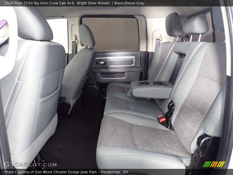 Rear Seat of 2016 2500 Big Horn Crew Cab 4x4