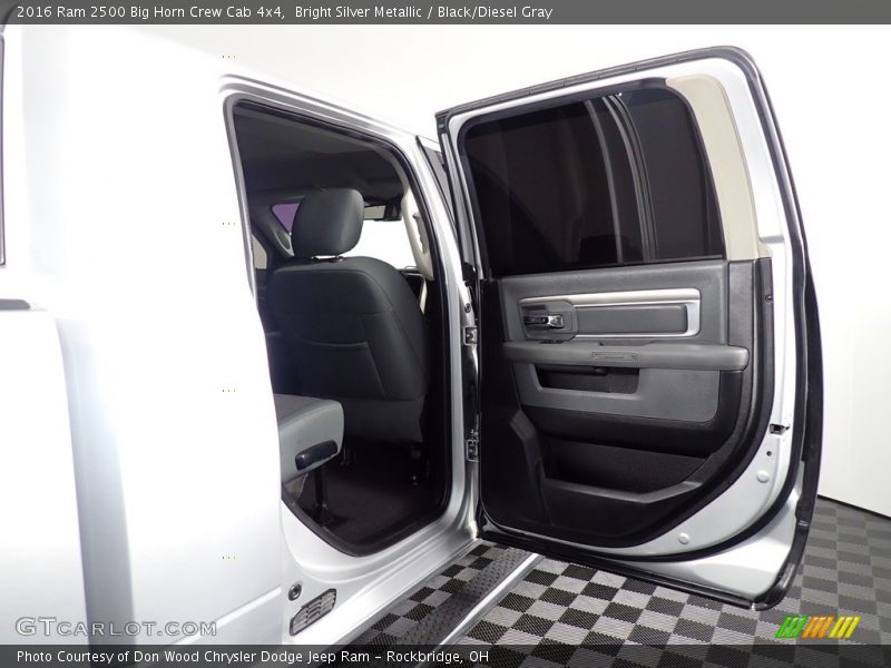 Bright Silver Metallic / Black/Diesel Gray 2016 Ram 2500 Big Horn Crew Cab 4x4