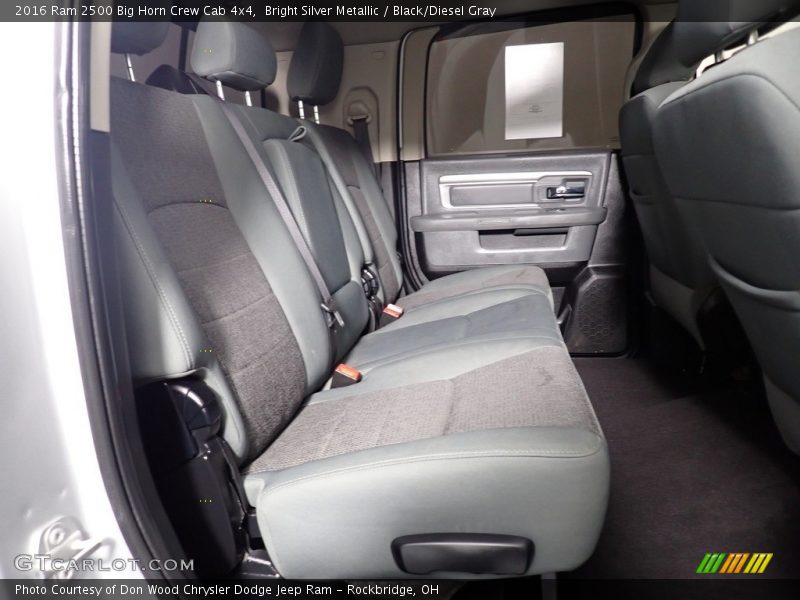 Rear Seat of 2016 2500 Big Horn Crew Cab 4x4