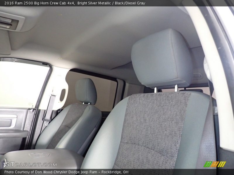 Bright Silver Metallic / Black/Diesel Gray 2016 Ram 2500 Big Horn Crew Cab 4x4