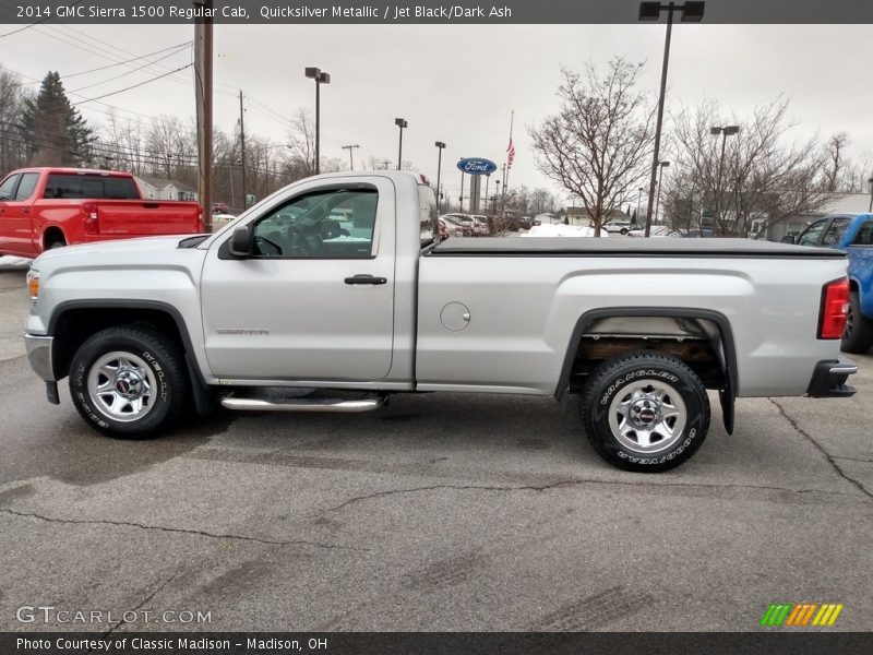 Quicksilver Metallic / Jet Black/Dark Ash 2014 GMC Sierra 1500 Regular Cab