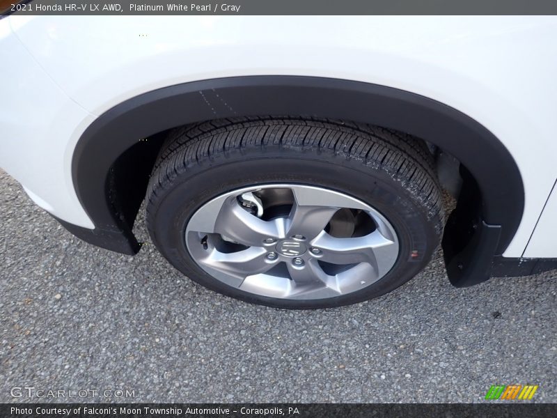 Platinum White Pearl / Gray 2021 Honda HR-V LX AWD