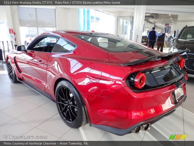 Ruby Red / GT350 Ebony Leather/Miko Suede 2019 Ford Mustang Shelby GT350